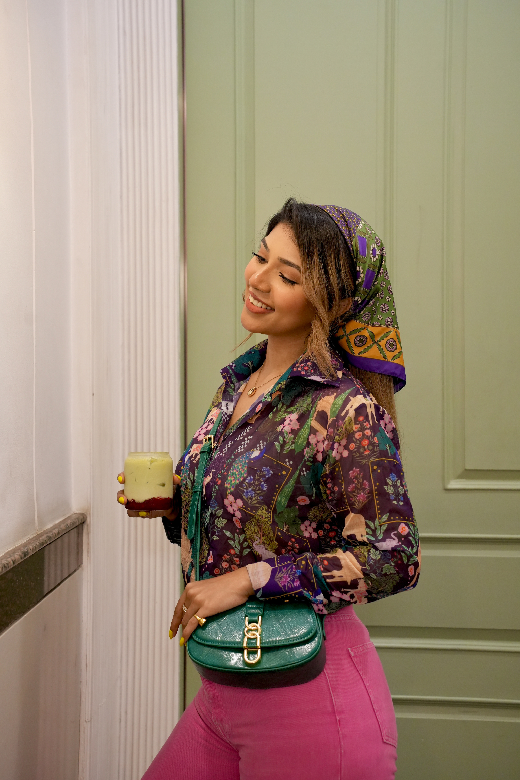 BRISTI ABHA PURPLE SHIRT