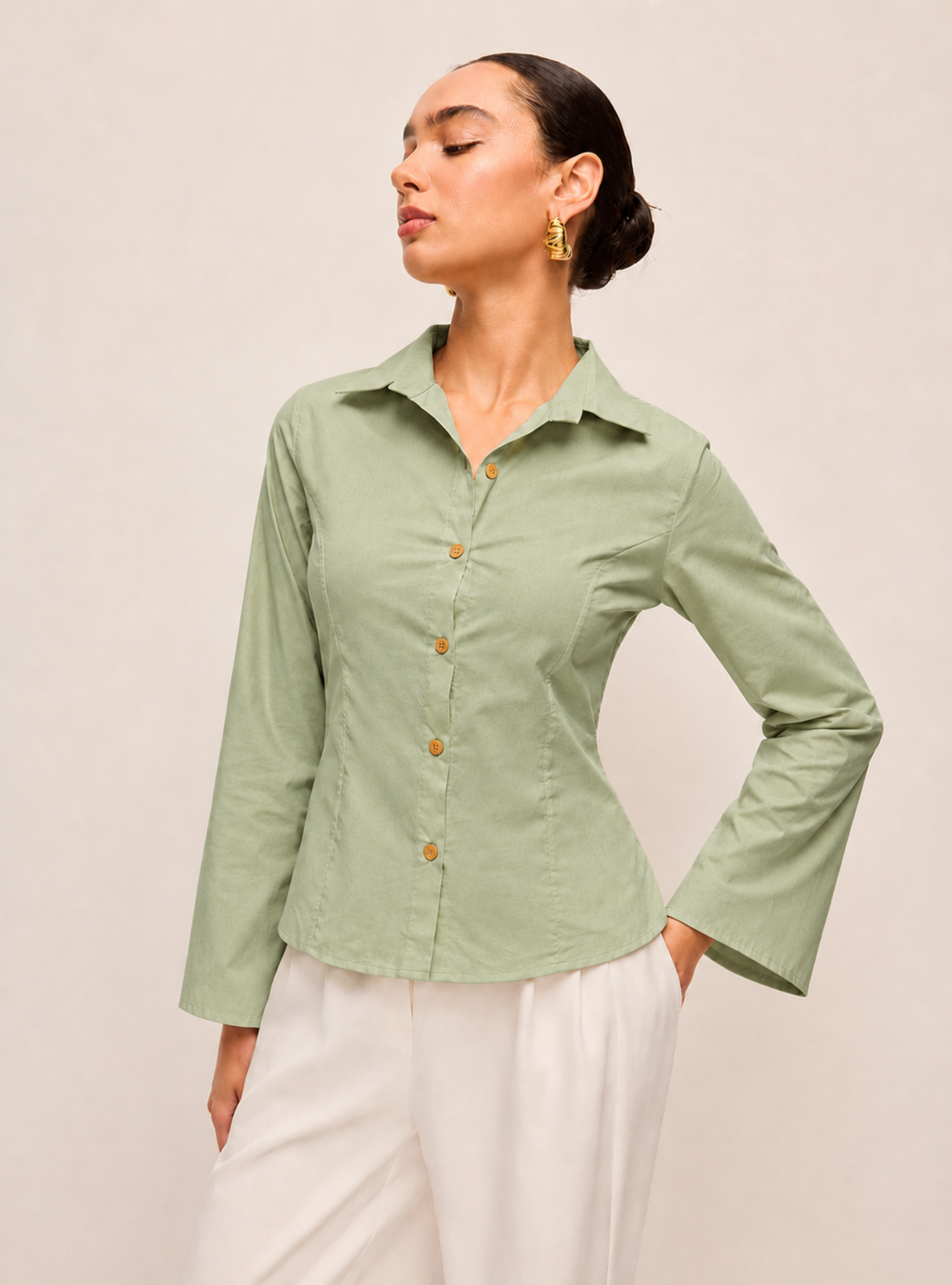 Green Tailored Shirt
