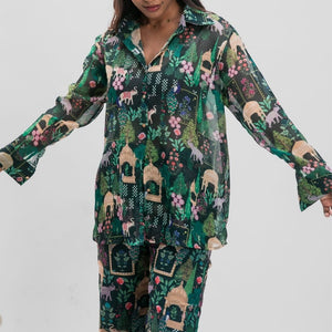 ABHA CHIFFON CO-ORD SET