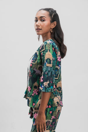 BRISTI IVRAH CHIFFON CO-ORD SET