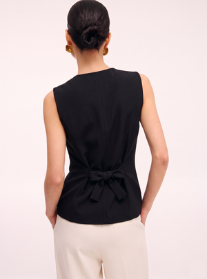 Black Waist-Coat Asymmetric