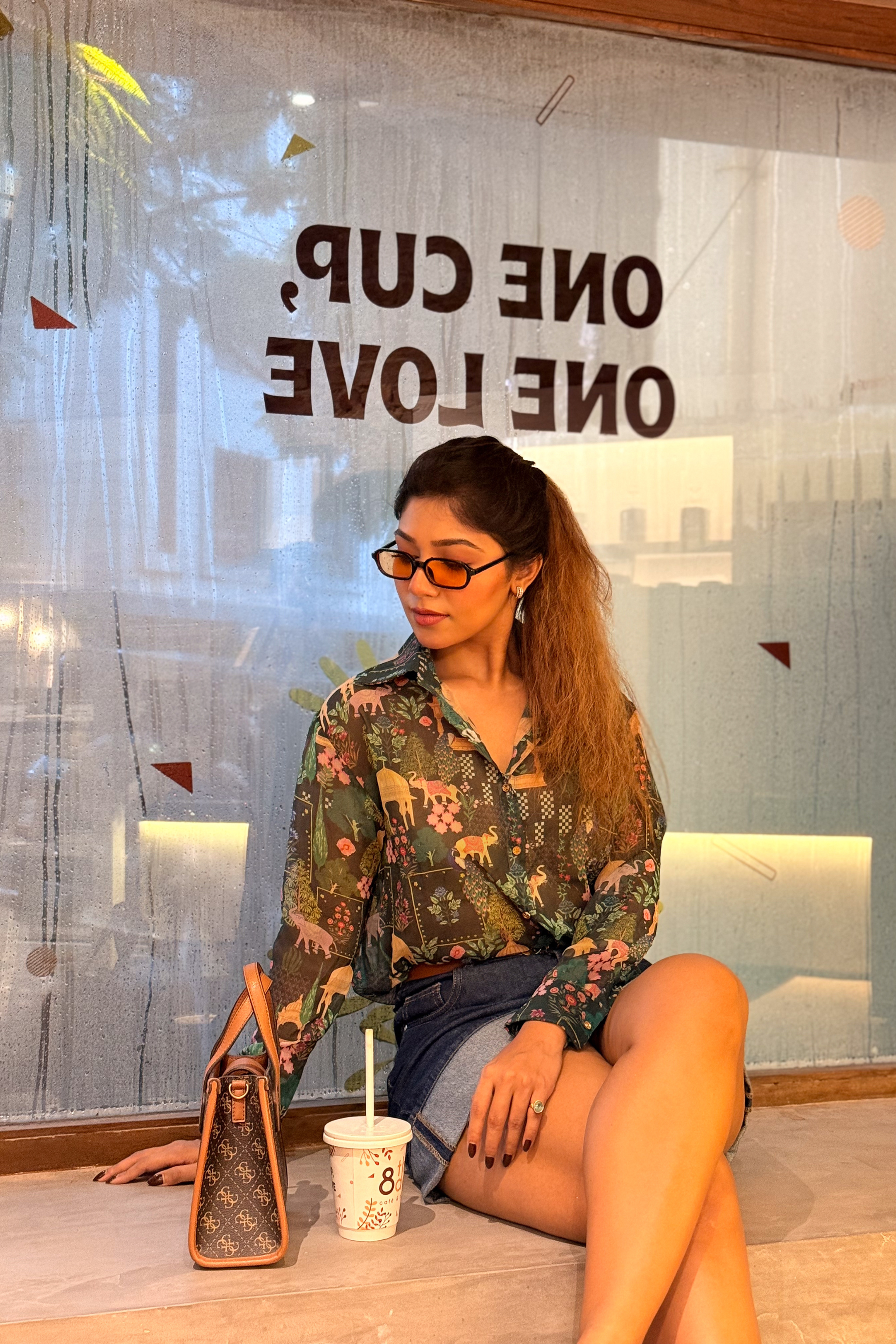 BRISTI ABHA GREEN SHIRT