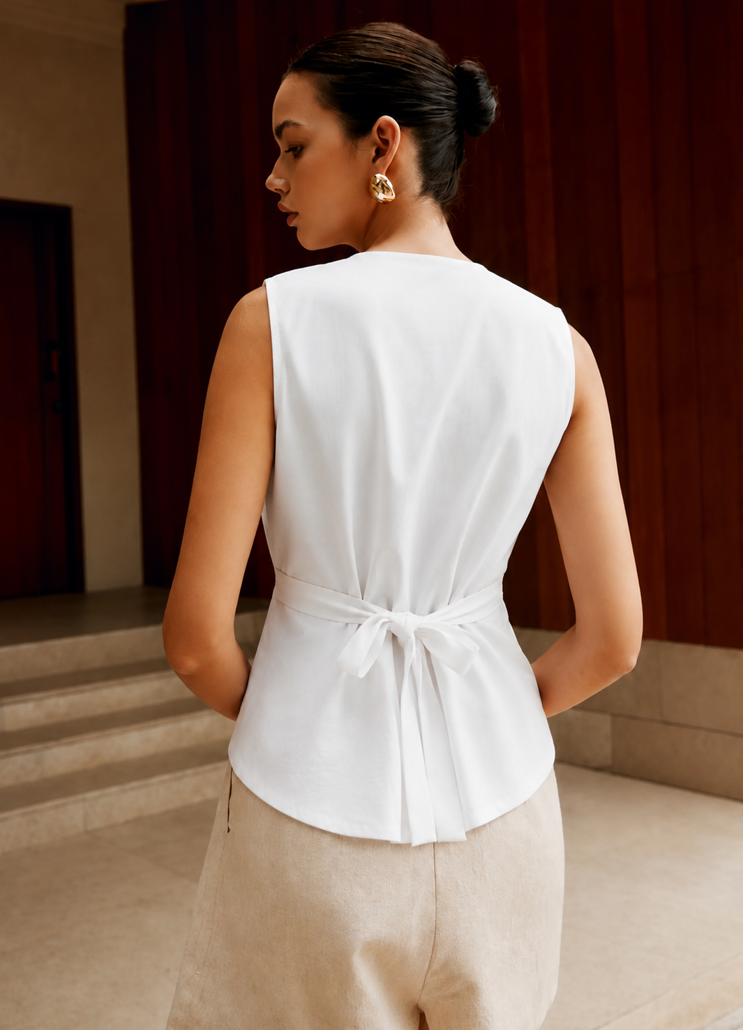 White Waist-Coat Asymmetric