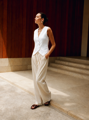 White Waist-Coat Asymmetric