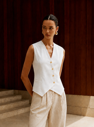 White Waist-Coat Asymmetric