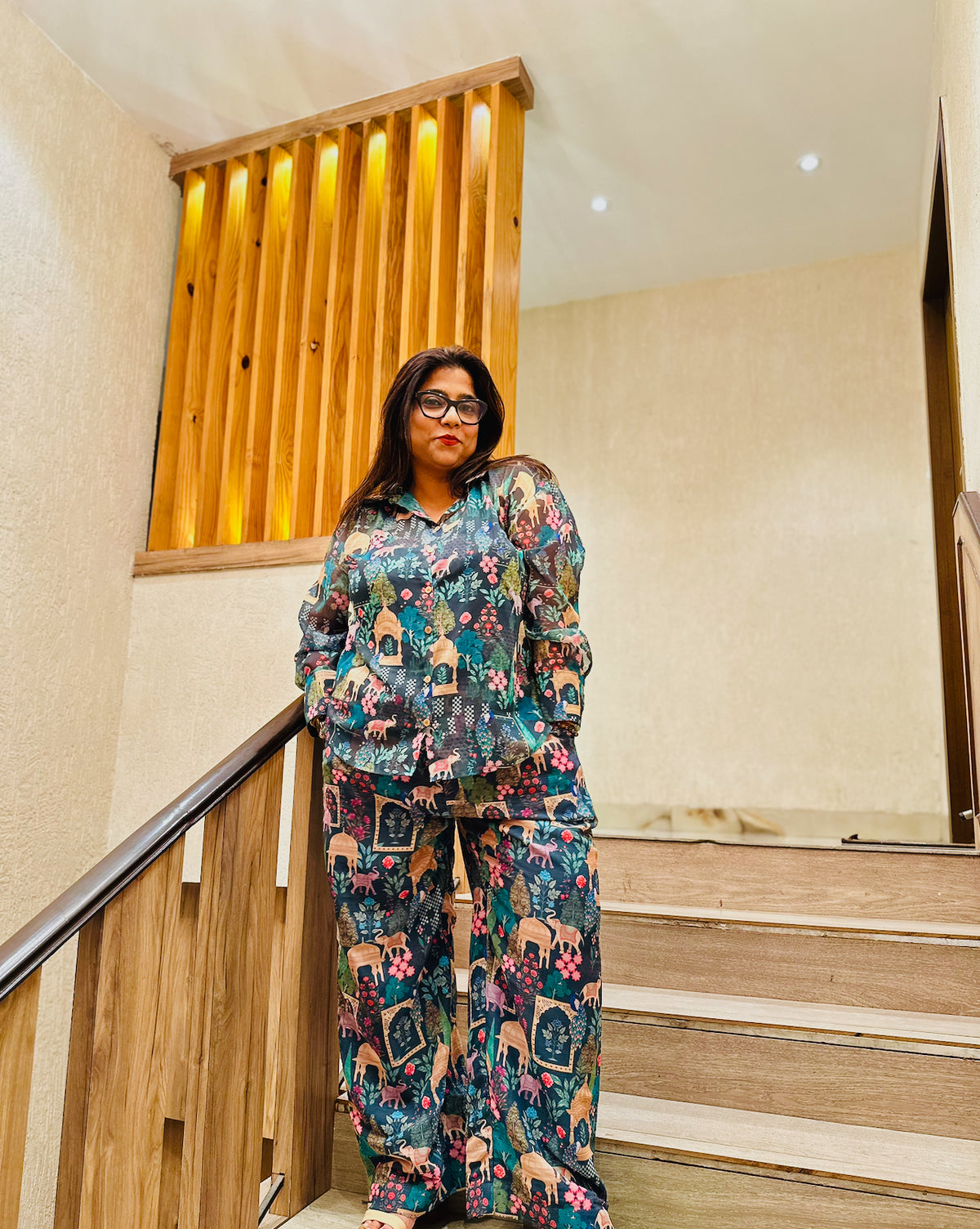 ABHA CHIFFON CO-ORD SET
