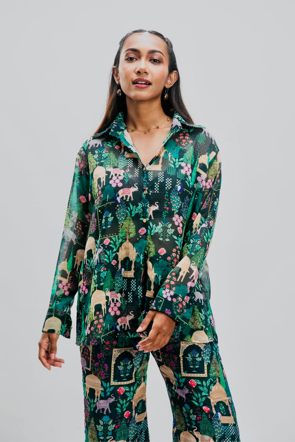 ABHA CHIFFON CO-ORD SET