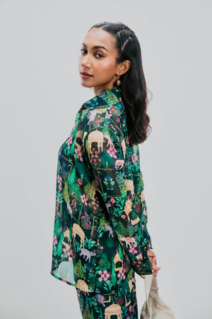 ABHA CHIFFON CO-ORD SET