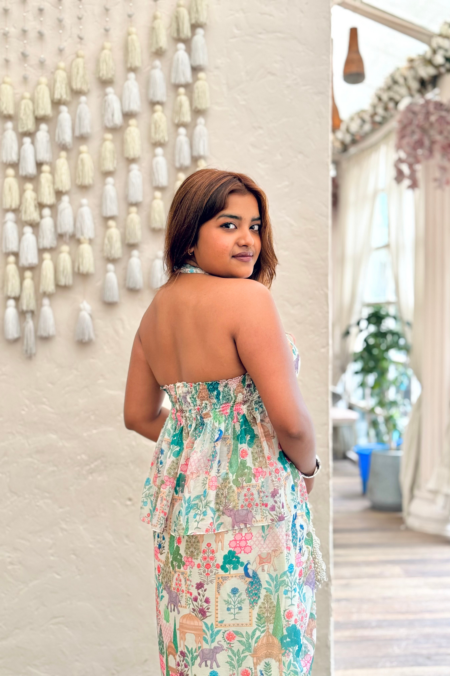 BRISTI ISHTAR CHIFFON SET WHITE