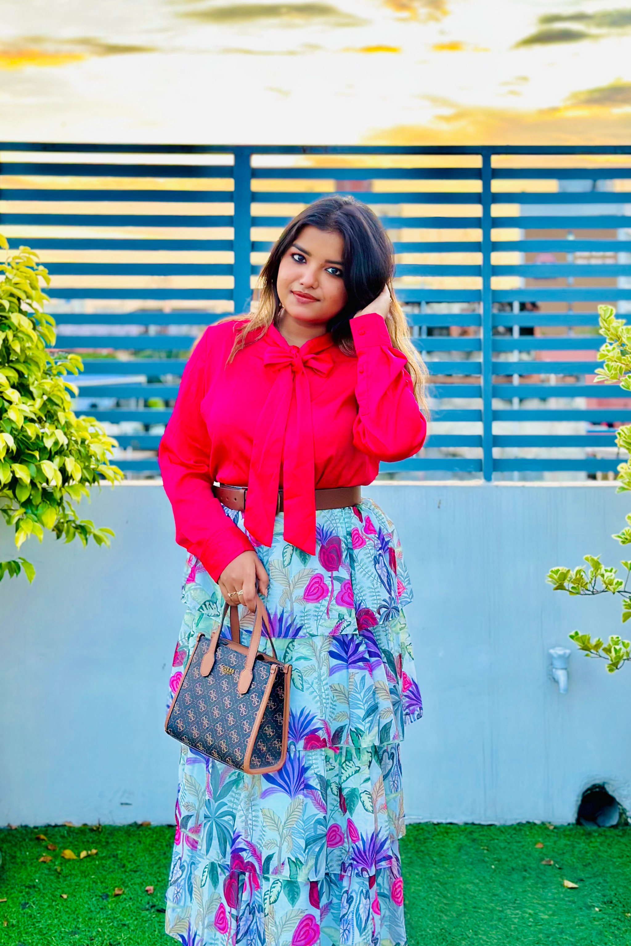 BRISTI VYARA CHIFFON SKIRT