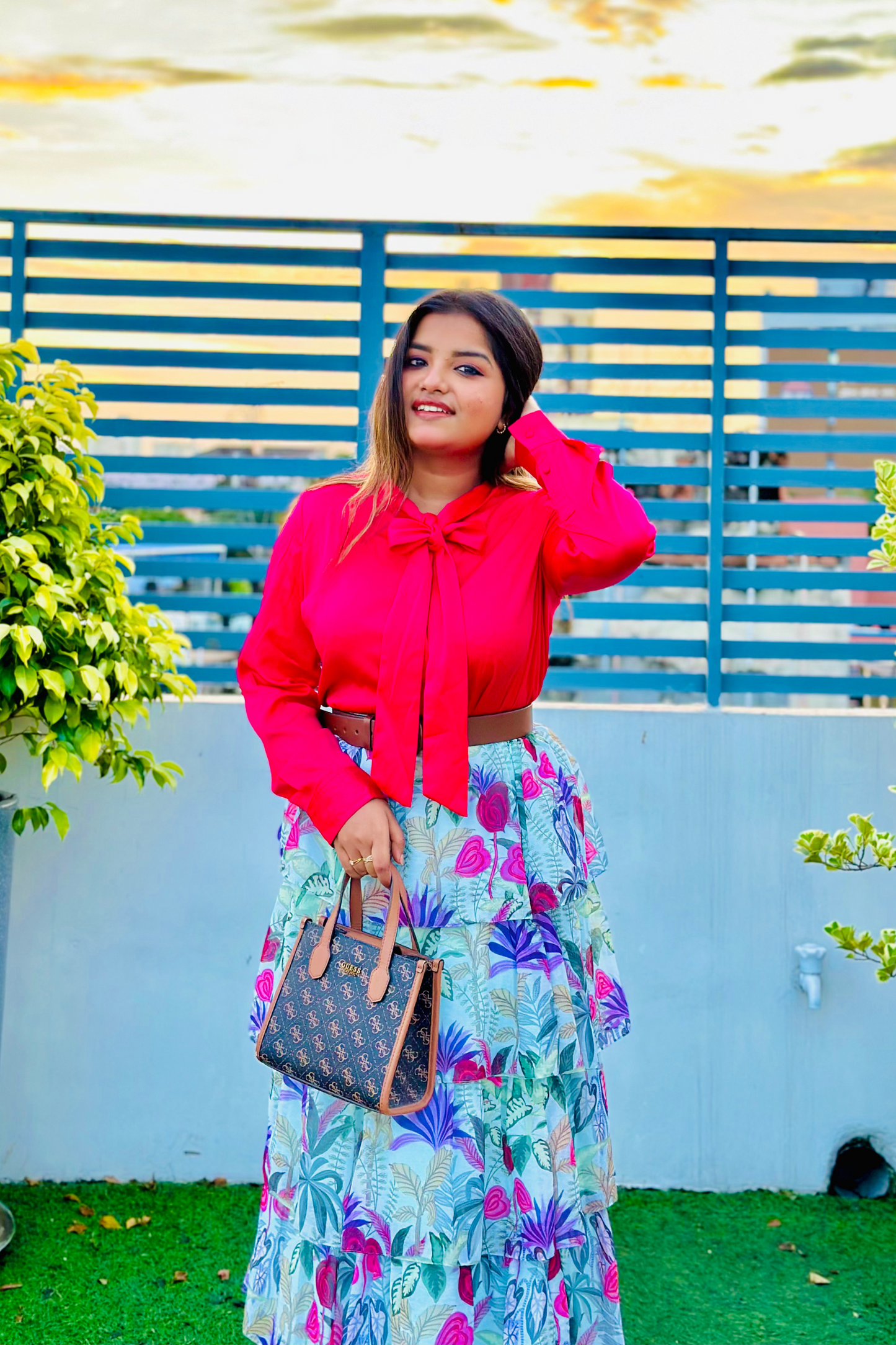 BRISTI VYARA CHIFFON SKIRT