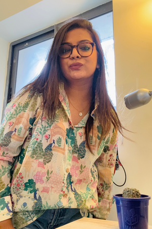 ABHA PEARL CHIFFON SHIRT