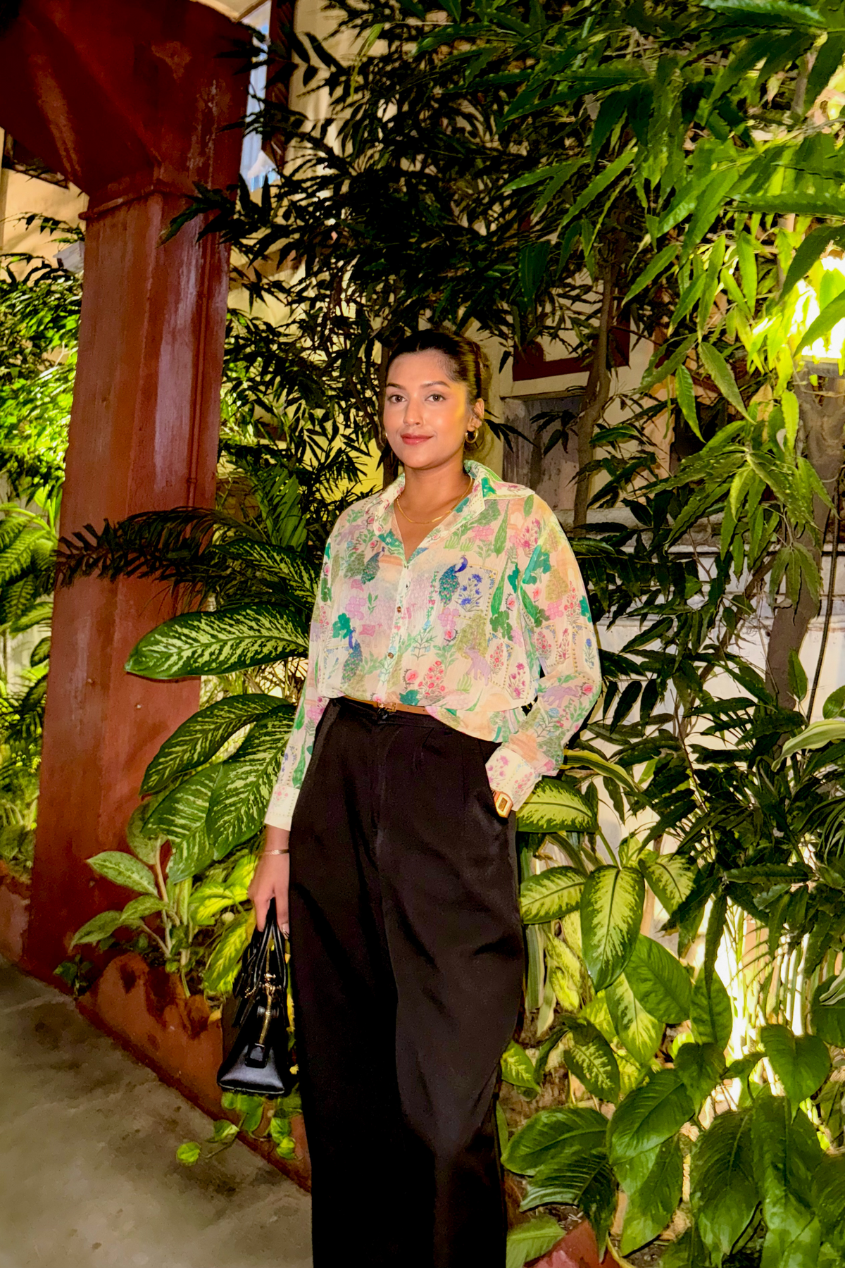 ABHA PEARL CHIFFON SHIRT
