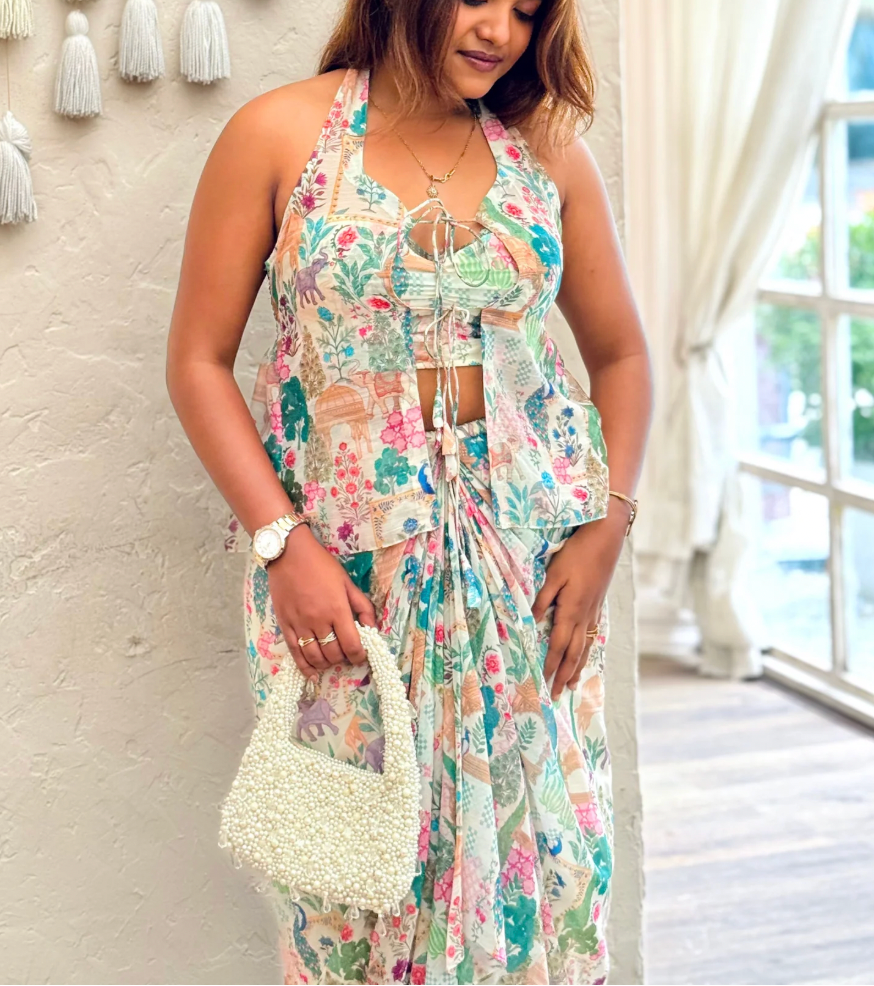 BRISTI ISHTAR CHIFFON SET