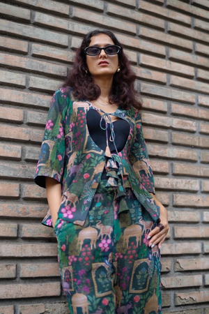 BRISTI IVRAH CHIFFON CO-ORD SET